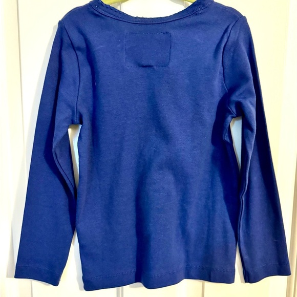 Mini Boden Kids 5-6Y Long Sleeve Navy Blue Tee - Picture 4 of 6